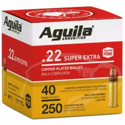 Aguila Ammunition 22LR High Velocity Solid Point 40GR Ammunition - 250ct.
